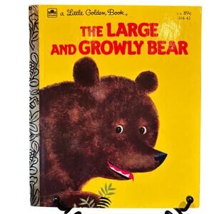 VTG 1977(?), "H" Large and Growly Bear, Little Golden Book, by G. Crampton